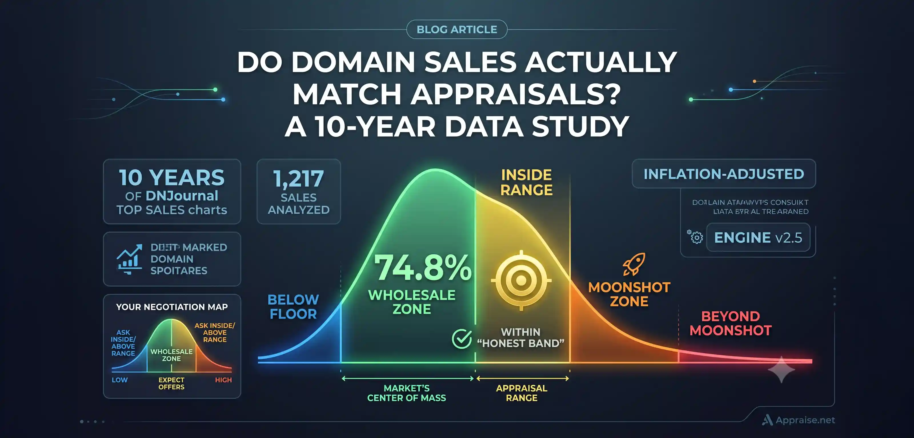 Do Domain Sales Actually Match Appraisals? A 10-Year Data Study